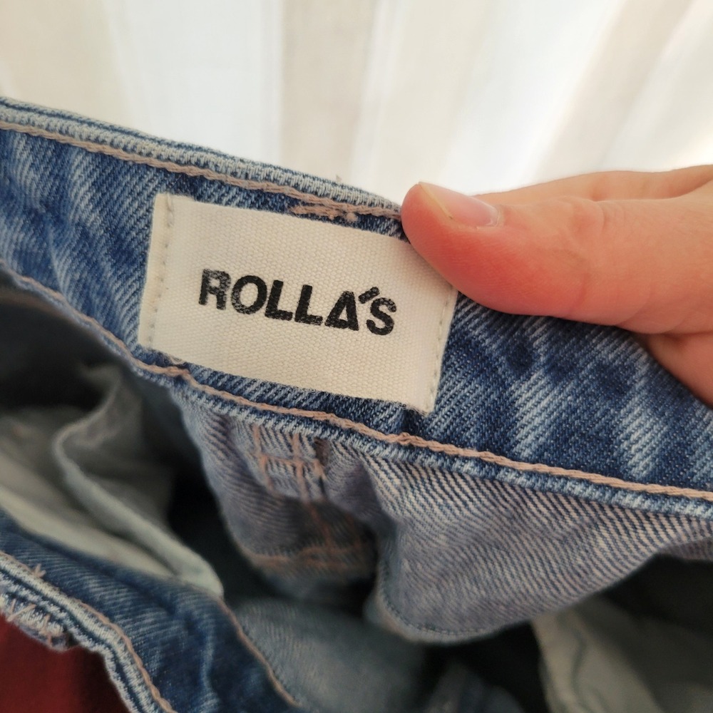 Rolla's Elle Super High Rise Relaxed Jeans Blue Size 27 - Picture 8 of 12